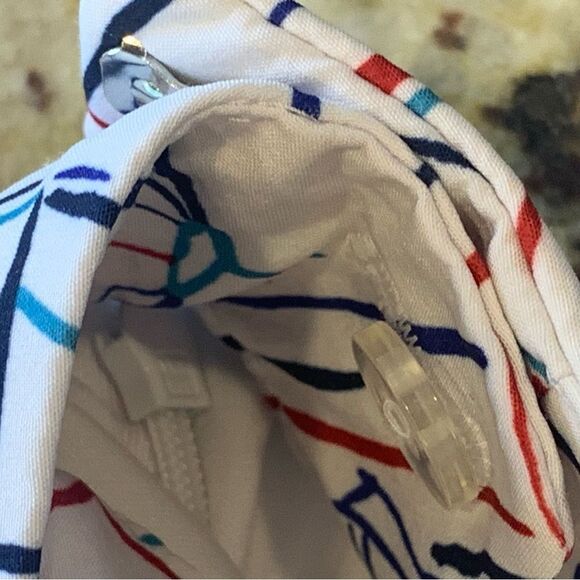 Izod Golf Umbrella Print Skort Size 8 White Red Blue Activewear - Picture 7 of 12